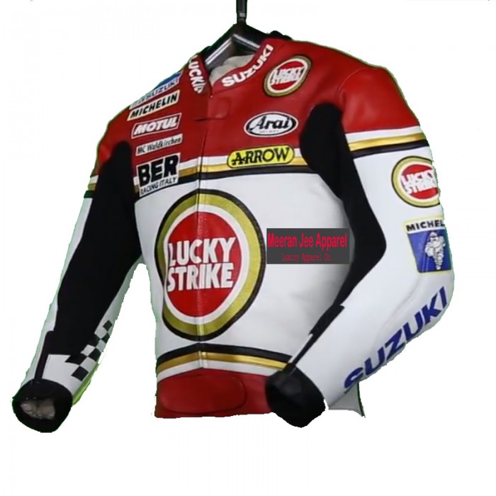 Suzuki Lucky Strike Kevin Schwantz 1993 Racing Leather Jacket